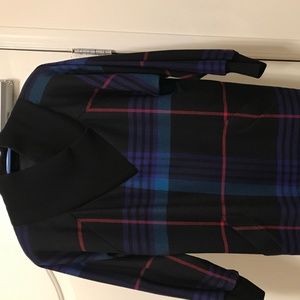 Vintage Womens designer plaid dress